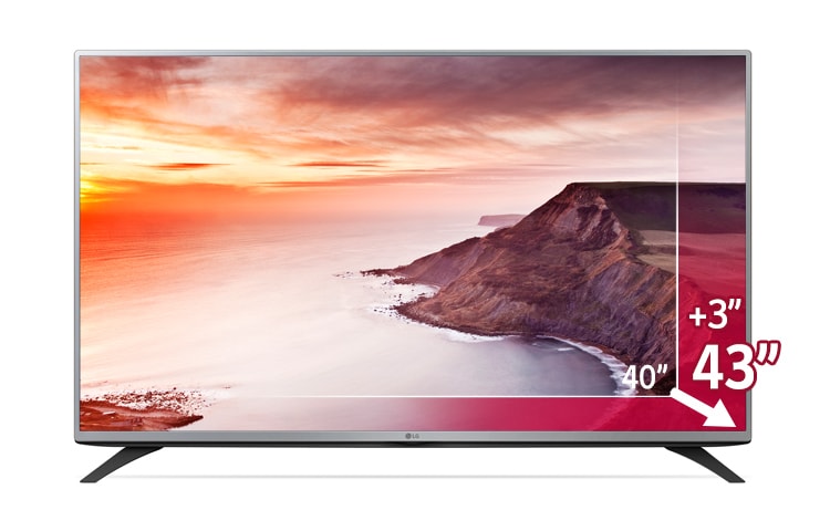LG TV LED 43 pollici Full HD, con DVBT e potenza audio 10W 2.0 ch., 43LF5400