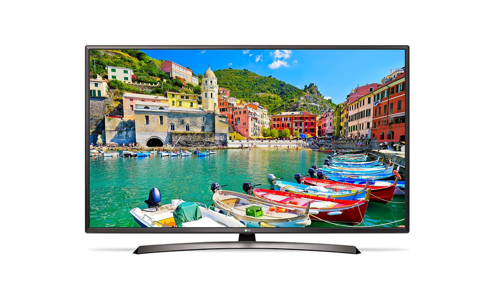 Vista frontale di LG TV LED 43&#34; Full HD Smart TV DVB-T2/S2 Wi-Fi Integrato 43LJ624V