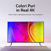 LG TV NanoCell | Serie NANO75 43'' | 4K, α5 Gen5, HDR10, 20W, 3 HDMI, Game Optimizer, Wi-Fi 5, Smart TV WebOS 22, 43NANO756QC