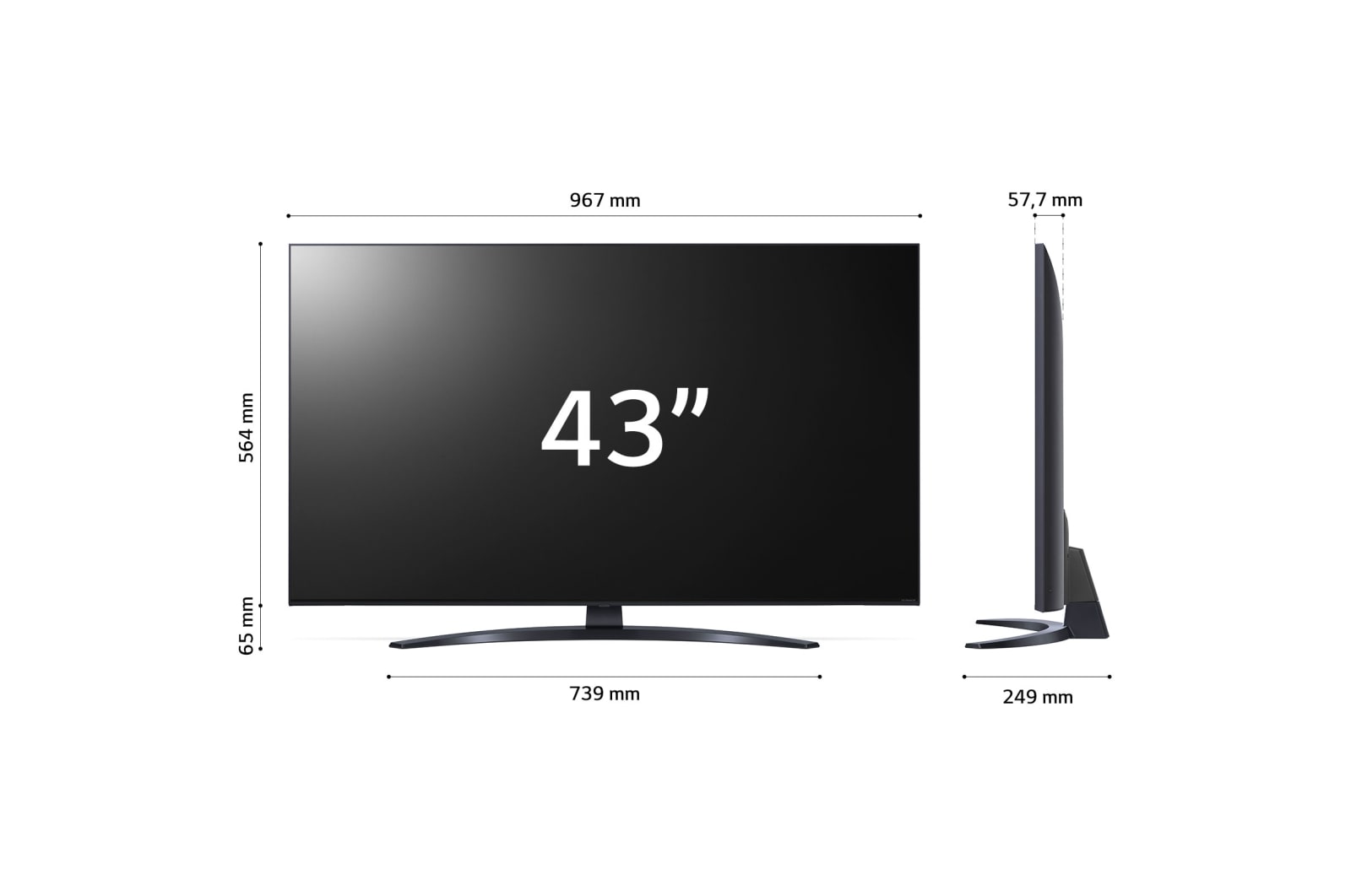 LG NanoCell | TV 65'' Serie NANO76 | 4K, Smart TV, HDR10 Pro, Filmmaker Mode, 65NANO766QA