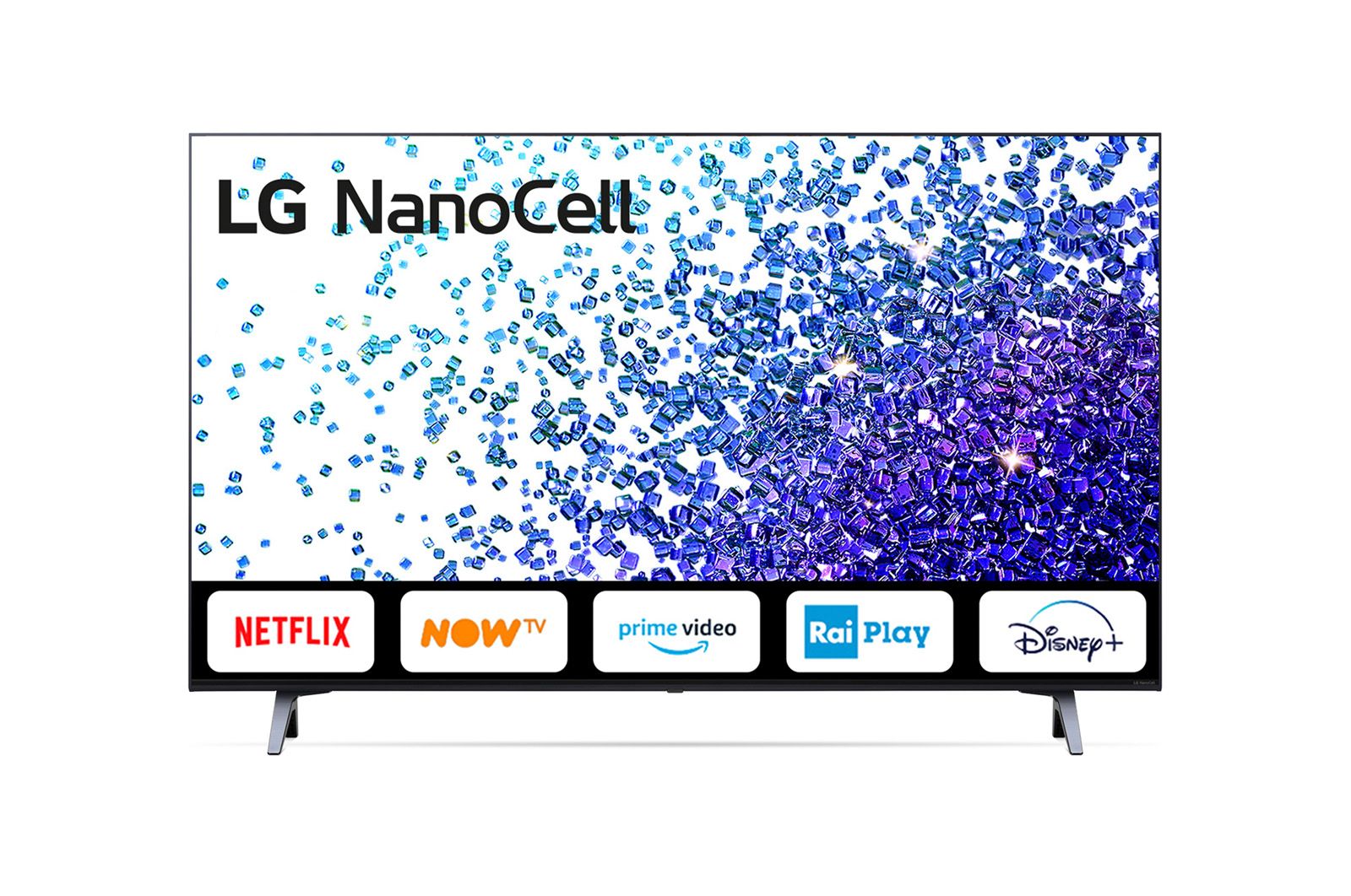 lg-tv-43NANO796PC Vista frontale del TV LG NanoCell