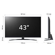 LG UHD | TV 43'' Serie UQ81 | Ultra HD 4K, Smart TV, HDR10 Pro, Filmmaker Mode, 43UQ81006LB