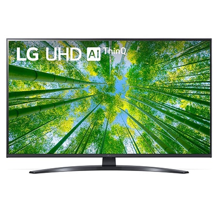 Front View Of TV LED LG Ultra HD 4K Smart 43UQ81006LB 