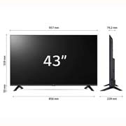 LG TV UHD | Serie UR73 43'' | 4K, α5 Gen6, HDR10, 20W, 3 HDMI, Game Optimizer, Wi-Fi 5, Smart TV WebOS 23, 43UR73006LA