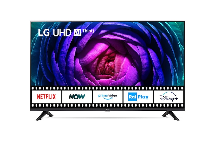 LG TV UHD | Serie UR74 43'' | 4K, α5 Gen6, HDR10, 20W, 3 HDMI, Game Optimizer, Wi-Fi 5, Smart TV WebOS 23, 43UR74006LB