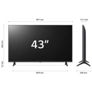 LG TV UHD | Serie UR78 43'' | 4K, α5 Gen6, HDR10, 20W, 3 HDMI, Game Optimizer, Wi-Fi 5, Smart TV WebOS 23, 43UR78006LK