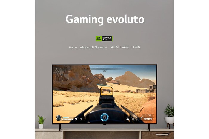 LG TV UHD | Serie UR80 43'' | 4K, α5 Gen6, HDR10, 20W, 3 HDMI, Game Optimizer, Wi-Fi 5, Smart TV WebOS 23, 43UR80006LJ