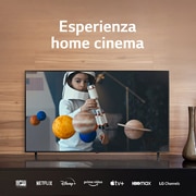 LG TV UHD | Serie UR80 43'' | 4K, α5 Gen6, HDR10, 20W, 3 HDMI, Game Optimizer, Wi-Fi 5, Smart TV WebOS 23, 43UR80006LJ