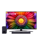 LG TV UHD Serie UR81 43” + Soundbar SQC1 160W 2.1 canali, 43UR81006LJ.SQC1