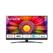 LG TV UHD Serie UR81 43” + Soundbar SQC1 160W 2.1 canali, 43UR81006LJ.SQC1