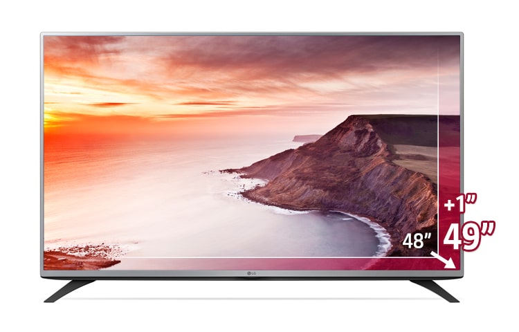 LG TV LED 49 pollici Full HD, con DVBT2 e DVBTS2 e potenza audio 10W 2.0 ch., 49LF540V