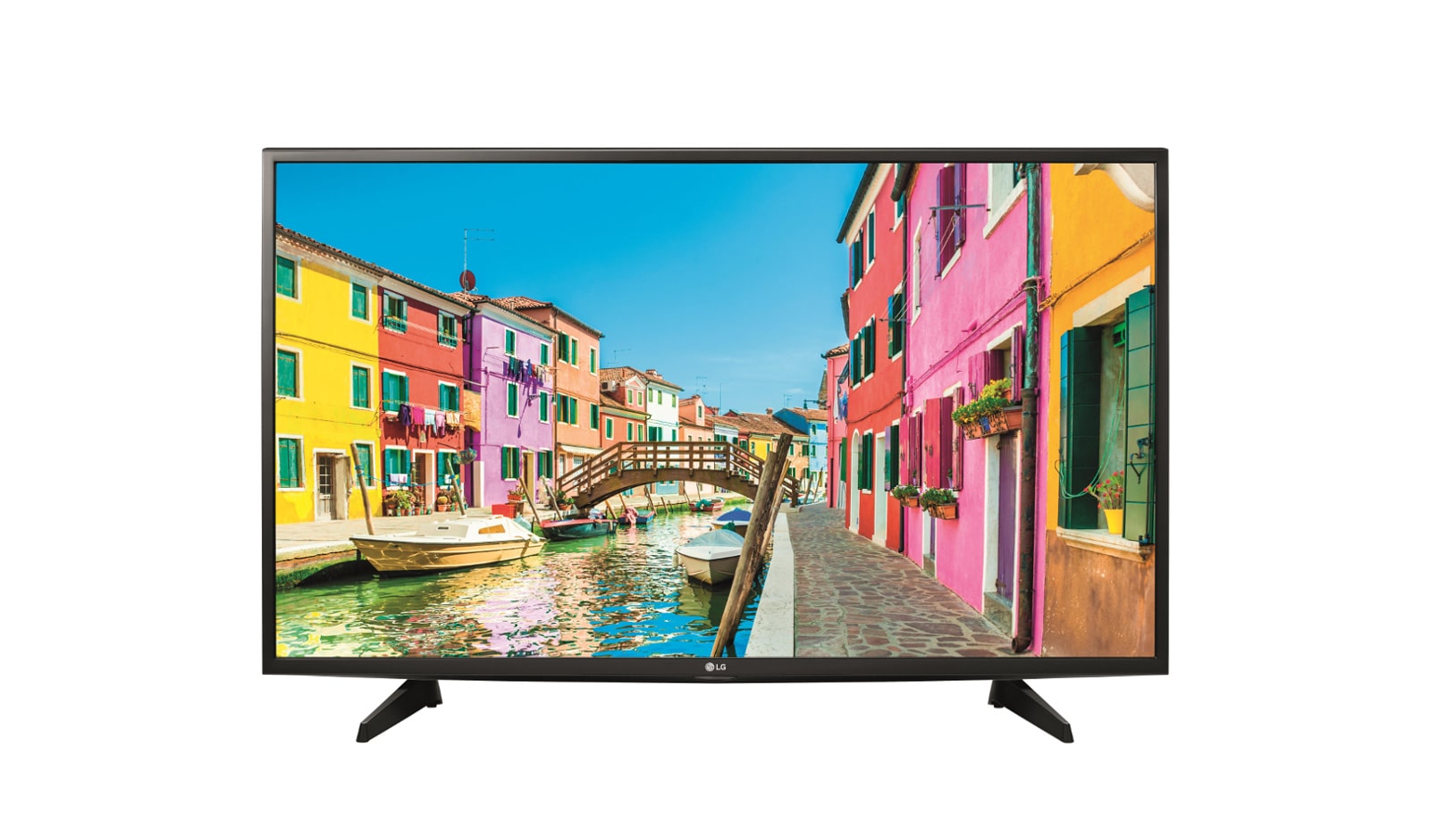 Vista frontale di LG TV LED 49&#34; Full HD Smart TV DVB-T2/S2 Wi-Fi integrato 49LJ614V