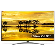 Vista frontale di LG TV LED AI Super Ultra HD NanoCell Smart TV 49&#34; 4K Cinema HDR Dolby Vision™ e Dolby Atmos® Google Assistant e Alexa 49SM9000PLA