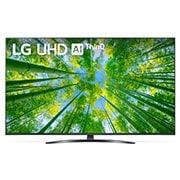 Front View Of TV Ultra HD 4K da 50 pollici LG 50UQ81006LB 
