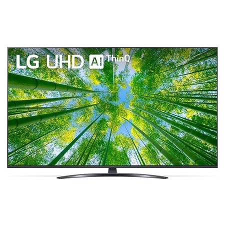 Front View Of TV Ultra HD 4K da 50 pollici LG 50UQ81006LB 