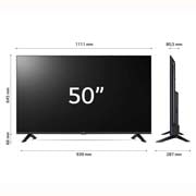 LG TV UHD | Serie UR73 50'' | 4K, α5 Gen6, HDR10, 20W, 3 HDMI, Game Optimizer, Wi-Fi 5, Smart TV WebOS 23, 50UR73006LA