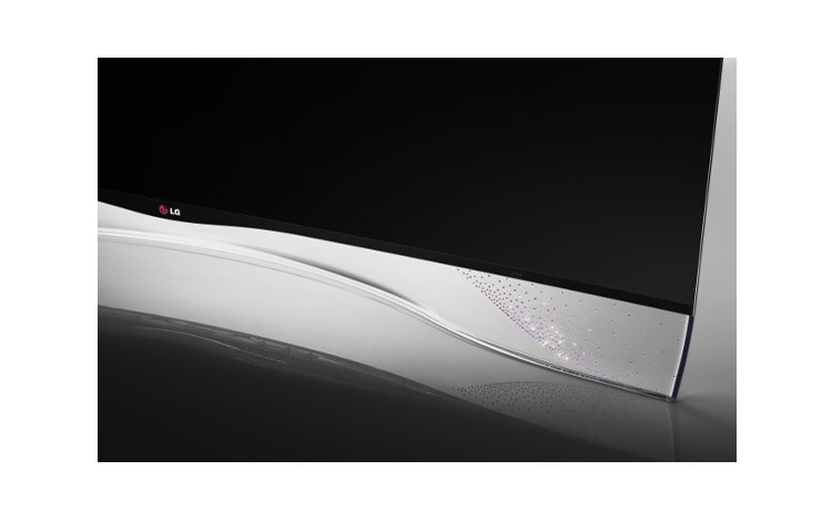 LG TV OLED Cuvo Serie Swarovski 55 pollici Full HD, Smart TV Cinema 3D DVBT2-S2 con potenza audio 2.0 ch. , 55EA975V