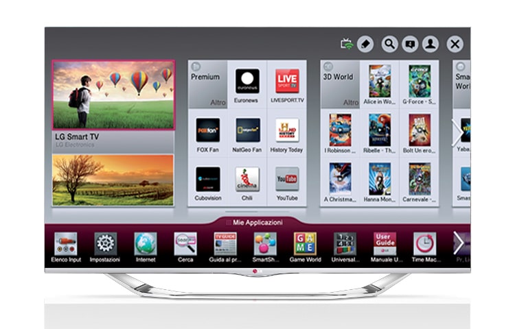 LG TV Smart TV Cinema 3D Slim LED 55LA740S