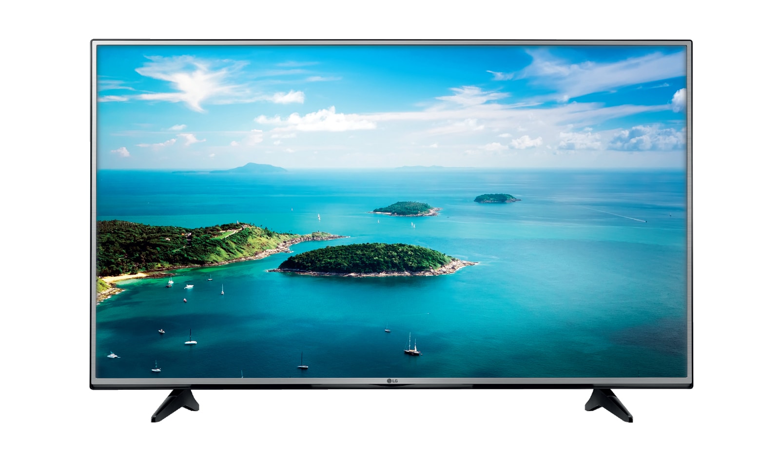 Vista frontale di LG TV LED 55&#34; Ultra HD 4K HDR Smart TV Wi-Fi Integrato 55UH605V