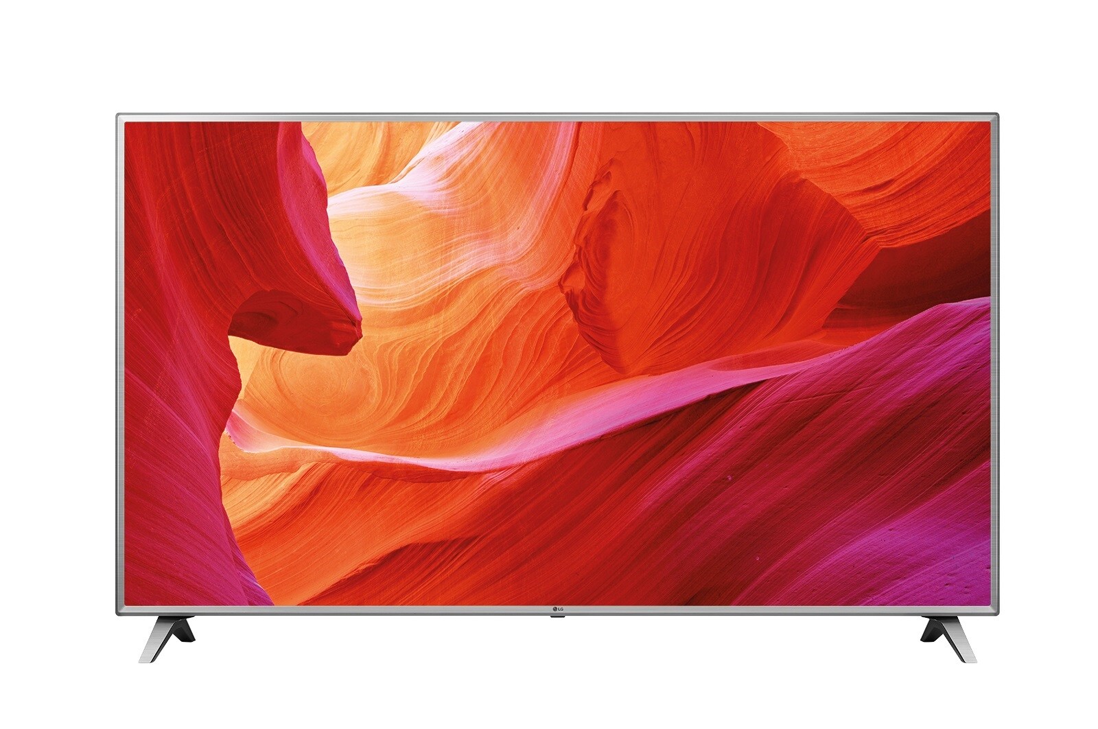 Vista frontale di LG TV LED 55&#34; Ultra HD Smart TV 4K Active HDR 55UK6500PLA