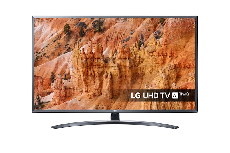 LG TV LED AI Ultra HD Smart TV 55" 4K Active HDR Google Assistant e Alexa, 55UM7400PLB