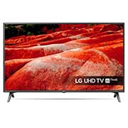 Vista frontale di LG TV LED AI Ultra HD Smart TV 55&#34; 4K Active HDR DTS Virtual:X Google Assistant e Alexa 55UM7510PLA