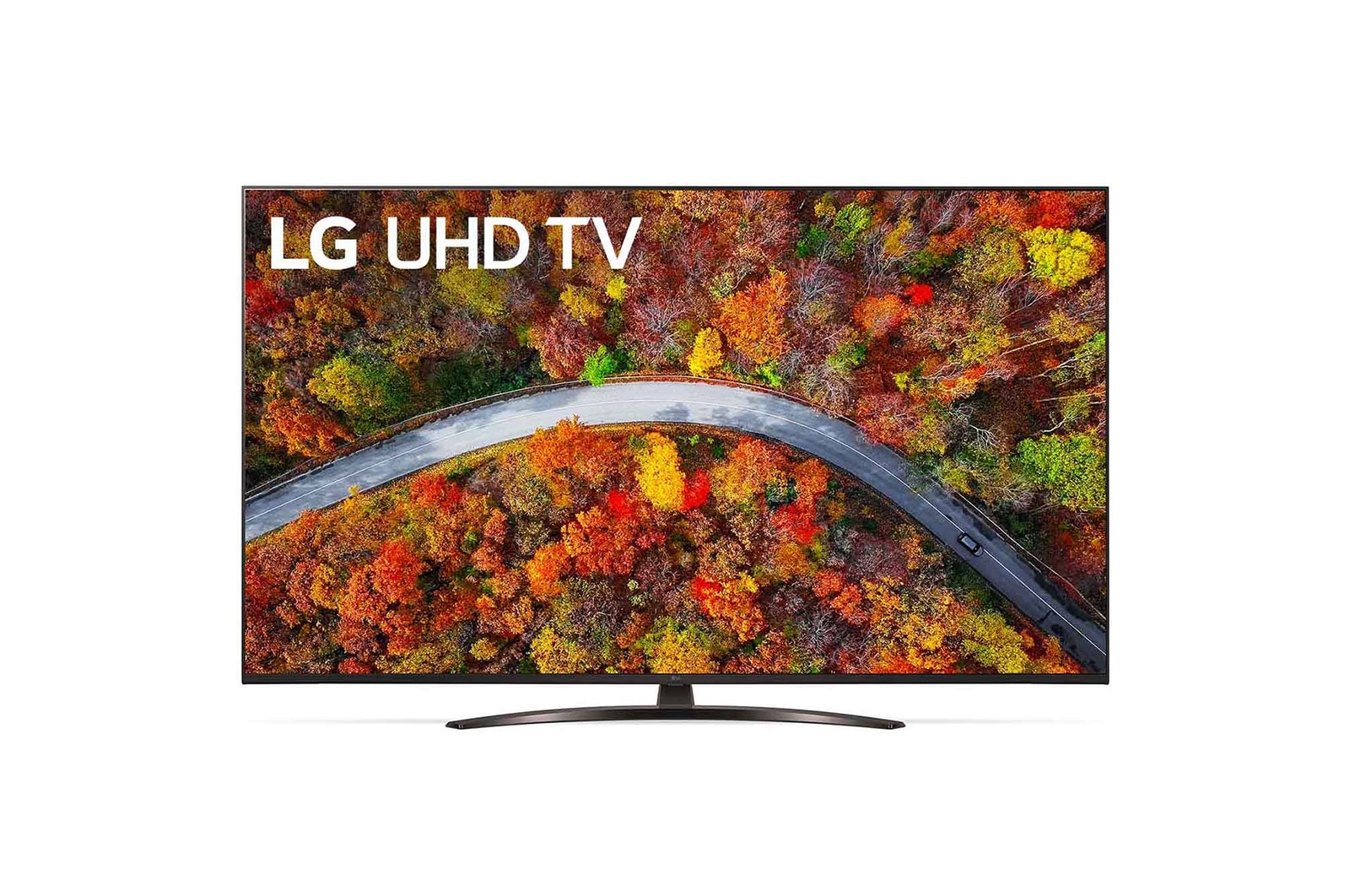 Vista frontale di LG UHD TV 55&#39;&#39; Serie UP81006LA - LED 4K Smart TV webOS 6.0 Quad Core Processor 55UP81006LA