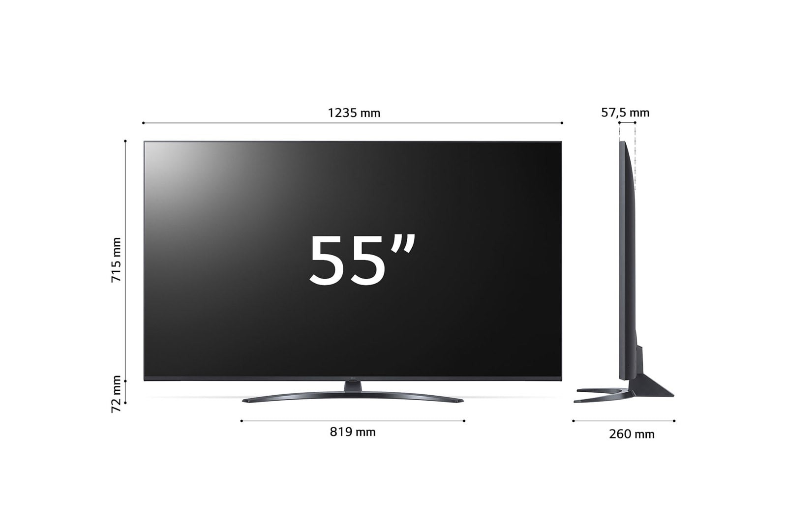 LG UHD | TV 55'' Serie UQ81 | Ultra HD 4K, Smart TV, HDR10 Pro, Filmmaker Mode, 55UQ81006LB