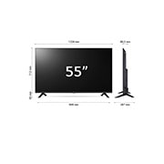 LG TV UHD | Serie UR74 55'' | 4K, α5 Gen6, HDR10, 20W, 3 HDMI, Game Optimizer, Wi-Fi 5, Smart TV WebOS 23, 55UR74006LB