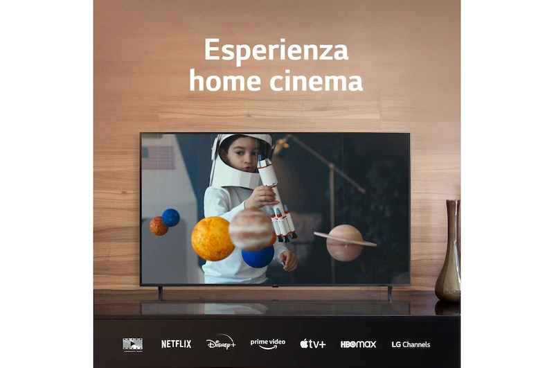 LG TV UHD | Serie UR80 55'' | 4K, α5 Gen6, HDR10, 20W, 3 HDMI, Game Optimizer, Wi-Fi 5, Smart TV WebOS 23, 55UR80006LJ