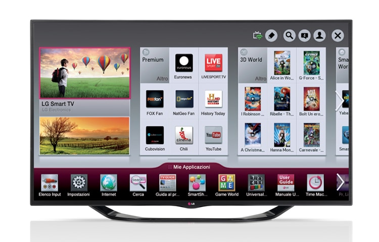 LG TV Smart TV Cinema 3D LED 60LA740S