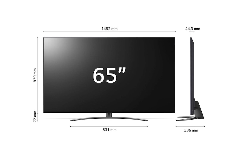 LG QNED | TV 65'' Serie QNED81 | QNED 4K, Smart TV, HDR10 Pro, HDMI 2.1 VRR, 65QNED816QA