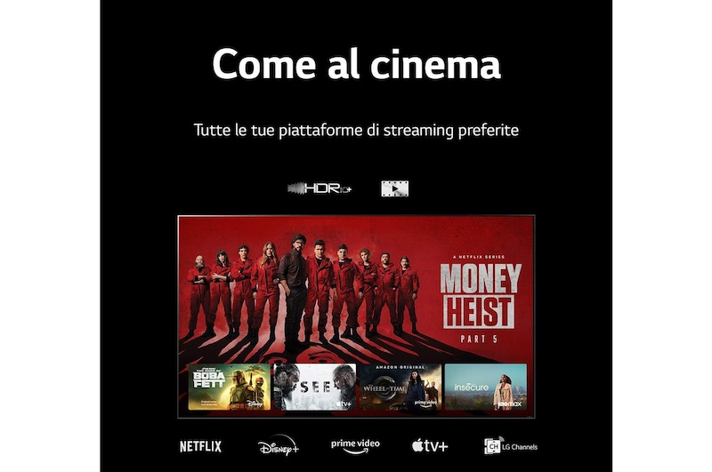 LG Smart TV 4K QNED da 65 pollici LG, 65QNED826QB