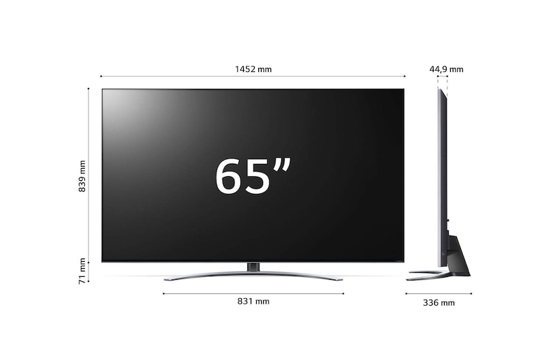 LG QNED MiniLed | TV 65'' Serie QNED87 | QNED 4K, Smart TV, Dolby Vision IQ e Atmos, 65QNED876QB