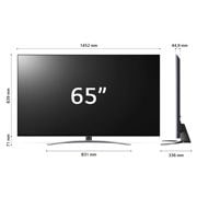 LG QNED MiniLed | TV 65'' Serie QNED87 | QNED 4K, Smart TV, Dolby Vision IQ e Atmos, 65QNED876QB