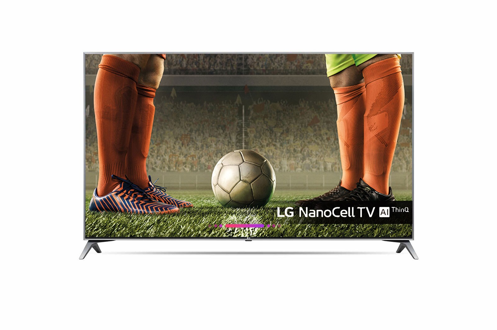 Vista frontale di LG TV LED 65&#34; Super Ultra HD NanoCell Smart TV 4K Active HDR 65SK7900PLA