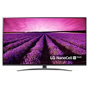 Vista frontale di LG TV LED AI Super Ultra HD NanoCell Smart TV 65&#34; 4K Cinema HDR DTS Virtual:X Google Assistant e Alexa 65SM8200PLA