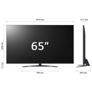 LG TV UHD Serie UR81 65” + Soundbar SQC1 160W 2.1 canali, 65UR81006LJ.SQC1