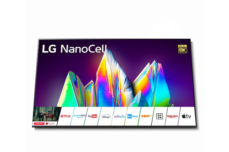 LG NanoCell TV 75" Serie Nano 99 - NanoCell 8K Gallery Design Processore α9 3 Gen 8K AI ThinQ, 75NANO996NA