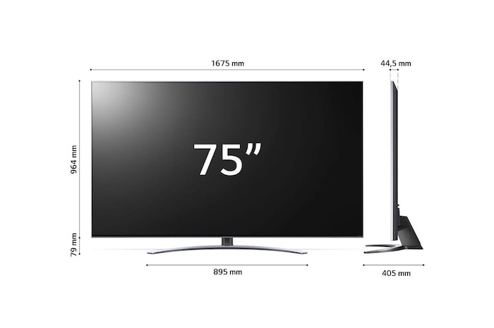 LG QNED | TV 75'' Serie QNED82 | QNED 4K, Smart TV, HDR10 Pro, HDMI 2.1 VRR, 75QNED826QB