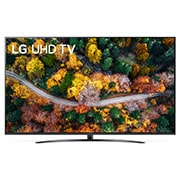 Vista frontale del TV UHD LG