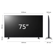 LG TV UHD | Serie UR80 75'' | 4K, α5 Gen6, HDR10, 20W, 3 HDMI, Game Optimizer, Wi-Fi 5, Smart TV WebOS 23, 75UR80006LJ