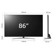 LG QNED MiniLed | TV 86'' Serie QNED86 | QNED 4K, Smart TV, Dolby Vision IQ e Atmos, 86QNED866QA