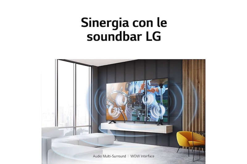 LG TV UHD | Serie UR81 86'' | 4K, α7 Gen6, HDR10, 20W, 4 HDMI, Game Optimizer, Wi-Fi 5, Smart TV WebOS 23, 86UR81006LA