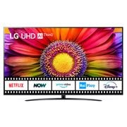 Vista frontale del TV UHD LG