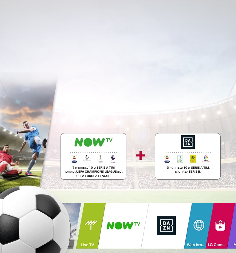 Tutto il calcio con le SMART TV LG