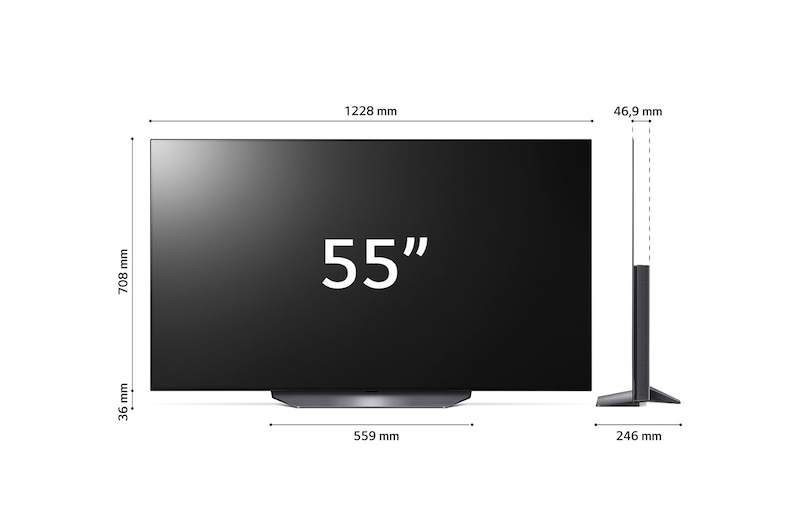 LG OLED | TV 55'' Serie B29 | OLED 4K, Smart TV, Dolby Vision IQ e Atmos, OLED55B29LA