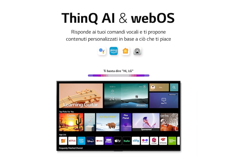 LG OLED evo | TV 42'' Serie C26 | OLED 4K, Smart TV, Dolby Vision IQ e Atmos, OLED42C26LB