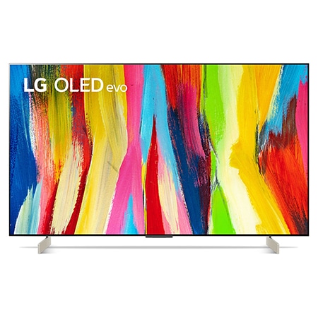Front View Of TV da 42 pollici OLED LG OLED42C26LB 