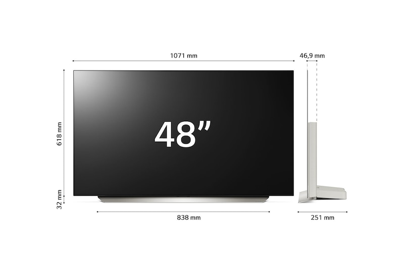 LG Smart TV OLED evo 4K da 48 pollici LG, OLED48C26LB